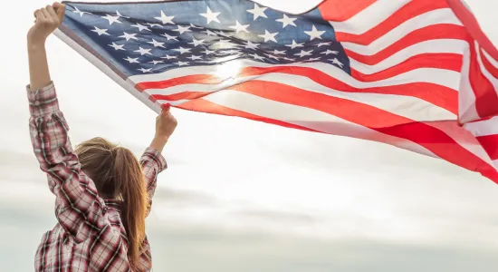 Estudiante de intercambio de J1 en los Estados Unidos
